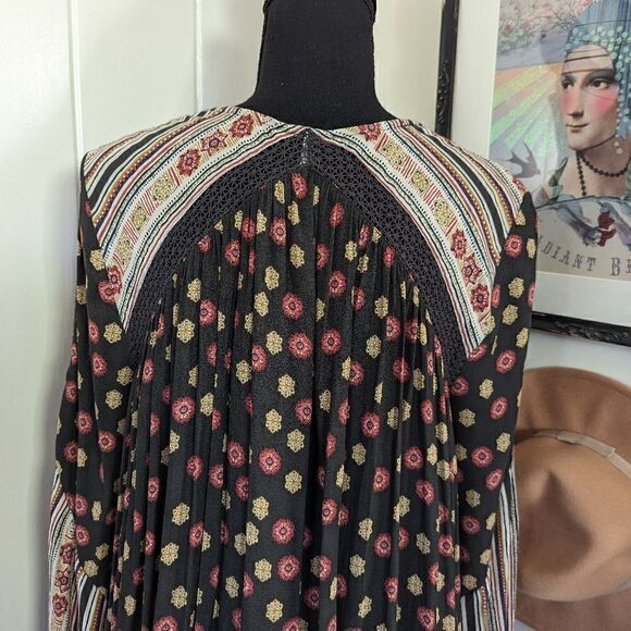 Free People Dress Boho Cottagecore Fairy Grunge Whimsigoth Peasant 90s Coastal - Picture 11 of 14